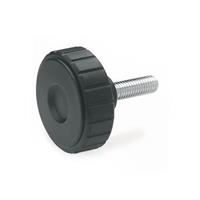 GN 4534 Knurled Knob with Threaded Stud Softline